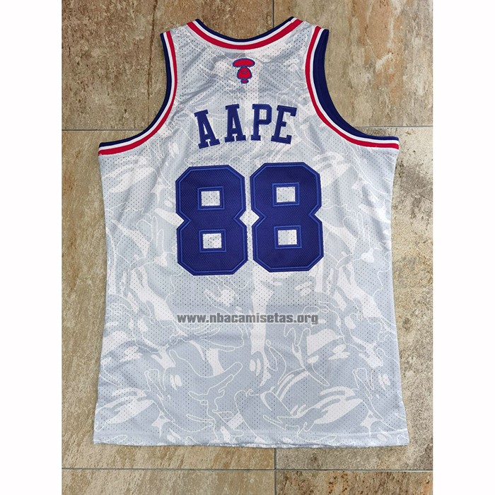 Camiseta All Star 1988 AAPE x Mitchell & Ness Blanco
